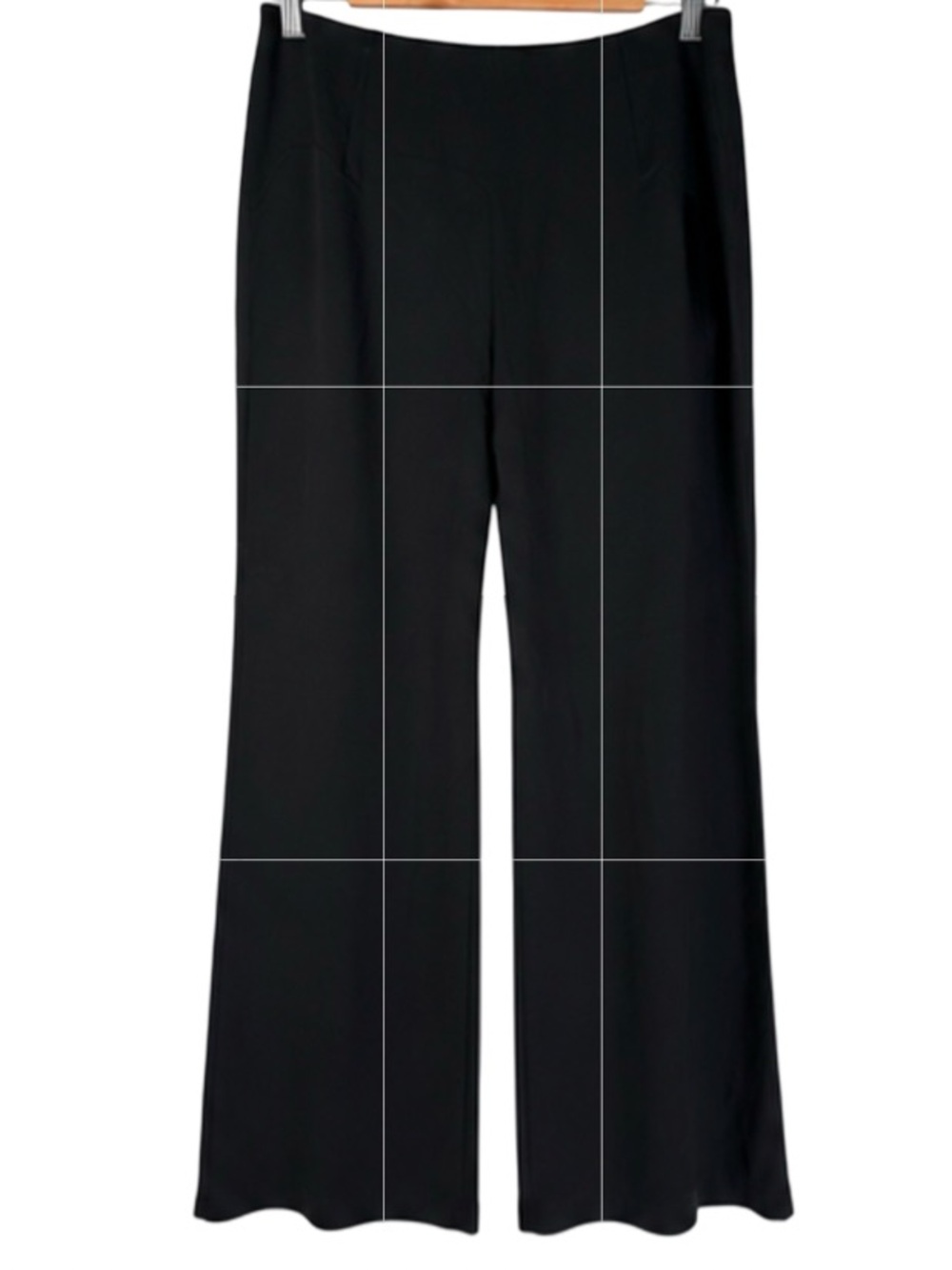 Brooks Brothers Stretch Silk Blend Wide Leg High Rise Trouser Dress Pant Size 10